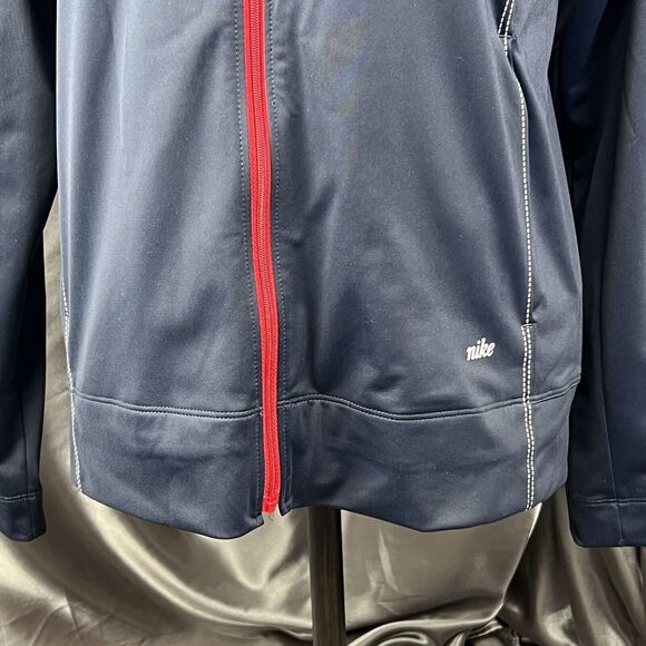 Nike Golf Tour Women S Performance Jacket Dri-Fit Navy Red Full Zip Pebble Beach - Picture 3 of 15